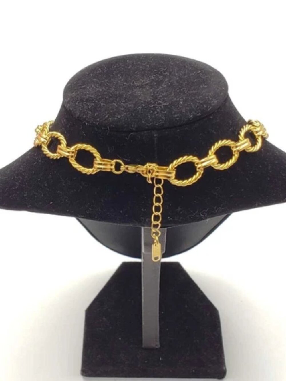 Gold-Plated Necklace with Authentic Louis Vuitton Padlock - Picture 2 of 7